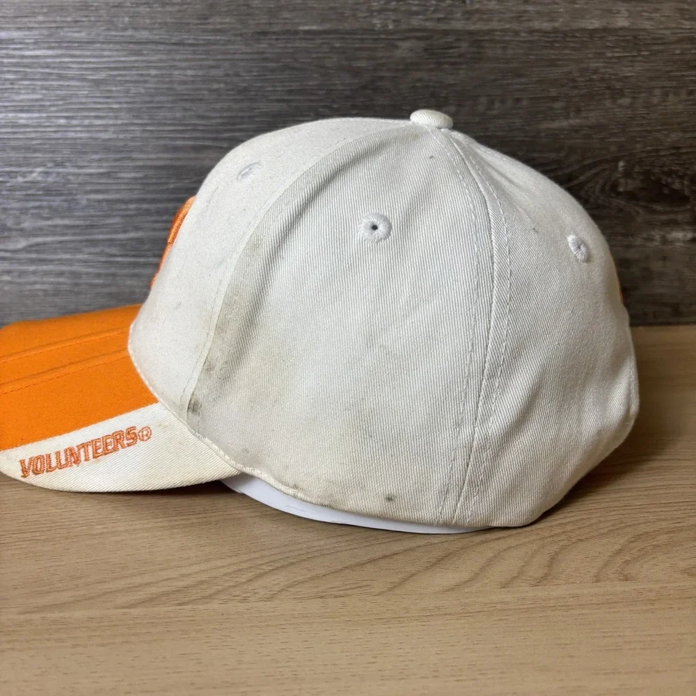 Tennessee Volunteers Hat Cap Strap Back Orange White NCAA Football Starter Mens